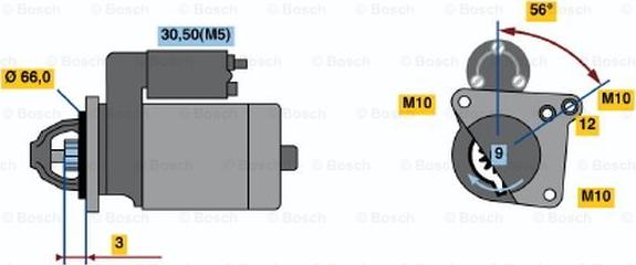 BOSCH 0 001 106 023 - Starteris adetalas.lv