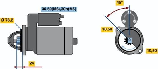 BOSCH 0001108064 - Starteris adetalas.lv