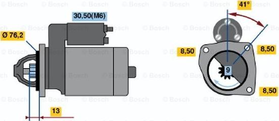 BOSCH 0 001 108 159 - Starteris adetalas.lv