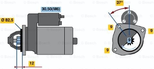 BOSCH 0 001 108 234 - Starteris adetalas.lv