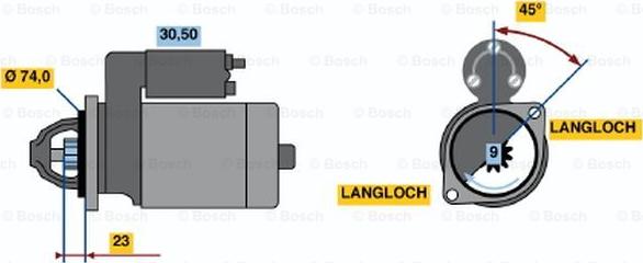 BOSCH 0 001 108 181 - Starteris adetalas.lv