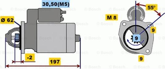 BOSCH 0 001 116 003 - Starteris adetalas.lv