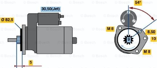 BOSCH 0 001 112 044 - Starteris adetalas.lv