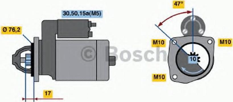 BOSCH 0001112037 - Starteris adetalas.lv