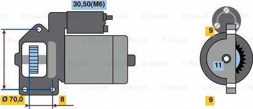 BOSCH 0 001 139 001 - Starteris adetalas.lv