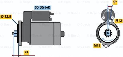 BOSCH 0 001 125 513 - Starteris adetalas.lv