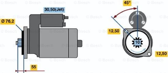 BOSCH 0 001 125 051 - Starteris adetalas.lv