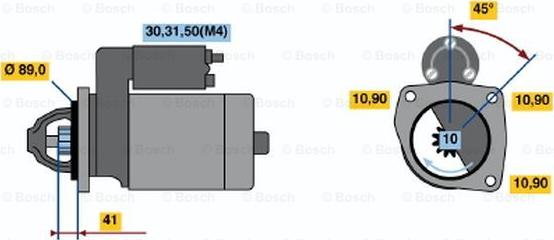 BOSCH 0 001 368 083 - Starteris adetalas.lv