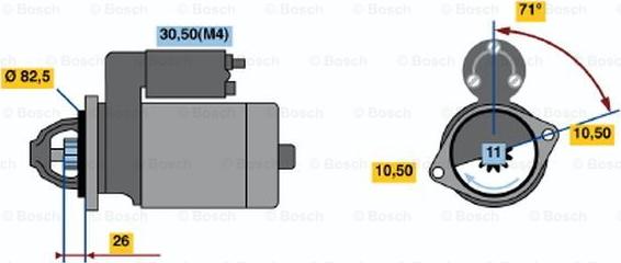 BOSCH 0 001 362 702 - Starteris adetalas.lv