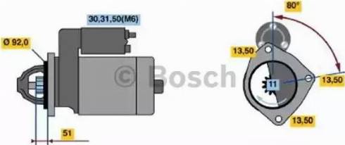 BOSCH 0 001 371 119 - Starteris adetalas.lv