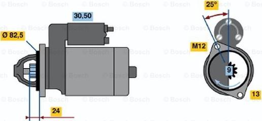 BOSCH 0 001 208 208 - Starteris adetalas.lv