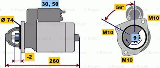 BOSCH 0 001 218 157 - Starteris adetalas.lv