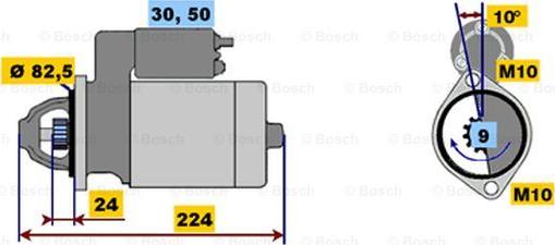 BOSCH 0 001 218 130 - Starteris adetalas.lv