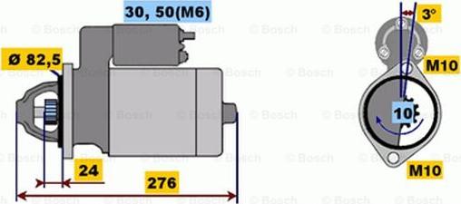 BOSCH 0 001 218 137 - Starteris adetalas.lv