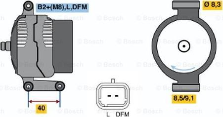 BOSCH 0 124 415 040 - Ģenerators adetalas.lv