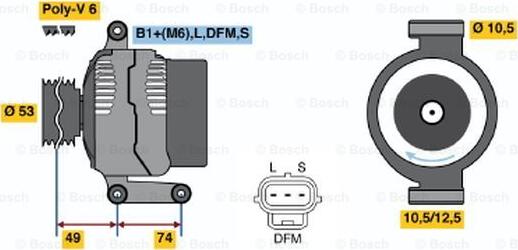 BOSCH 0 124 415 016 - Ģenerators adetalas.lv