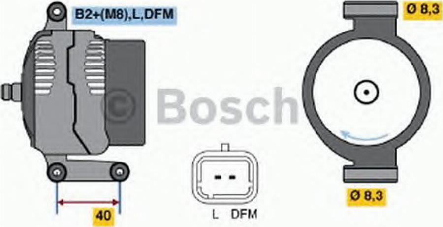 BOSCH 0 124 415 038 - Ģenerators adetalas.lv