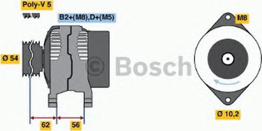 BOSCH 0 124 425 006 - Ģenerators adetalas.lv