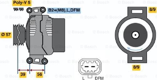 BOSCH 0 124 425 019 - Ģenerators adetalas.lv