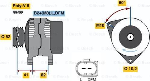 BOSCH 0 124 515 015 - Ģenerators adetalas.lv