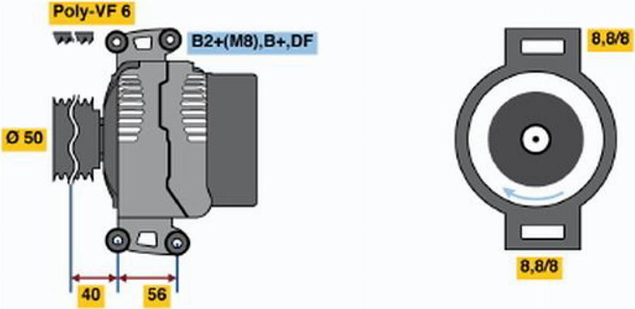 BOSCH 0124515084 - Ģenerators adetalas.lv