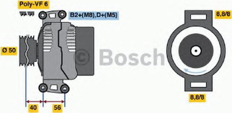 BOSCH 0 124 515 118 - Ģenerators adetalas.lv