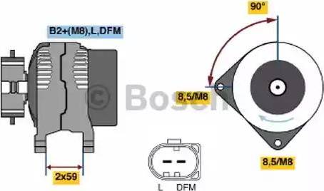 BOSCH 0 124 615 031 - Ģenerators adetalas.lv