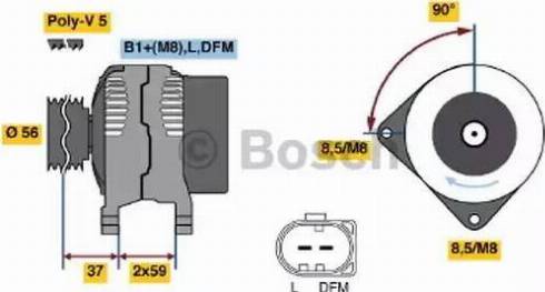 BOSCH 0124615021 - Ģenerators adetalas.lv