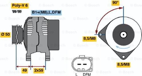 BOSCH 0 124 315 005 - Ģenerators adetalas.lv