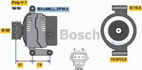 BOSCH 0 124 315 019 - Ģenerators adetalas.lv