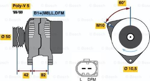 BOSCH 0 124 315 014 - Ģenerators adetalas.lv