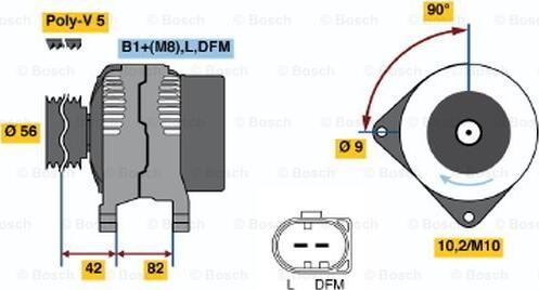 BOSCH 0 124 315 010 - Ģenerators adetalas.lv