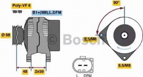 BOSCH 0 124 325 088 - Ģenerators adetalas.lv