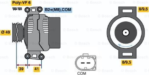 BOSCH 0 124 325 087 - Ģenerators adetalas.lv