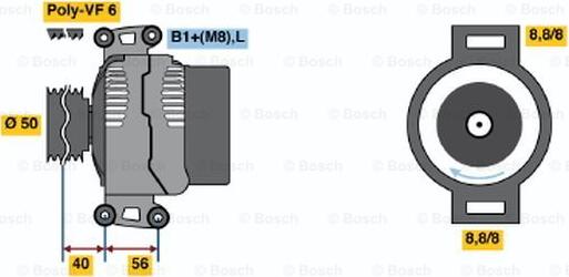 BOSCH 0 124 325 093 - Ģenerators adetalas.lv