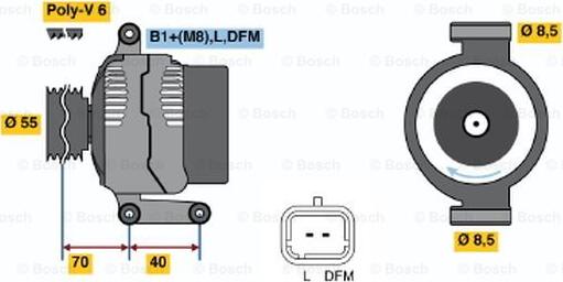 BOSCH 0 124 325 024 - Ģenerators adetalas.lv