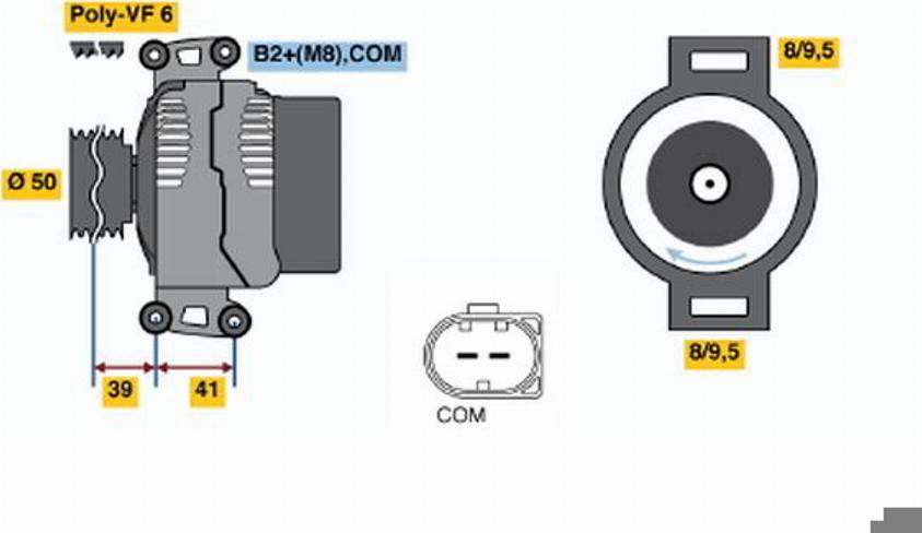 BOSCH 0124325072 - Ģenerators adetalas.lv