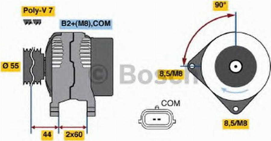 BOSCH 0 124 325 139 - Ģenerators adetalas.lv