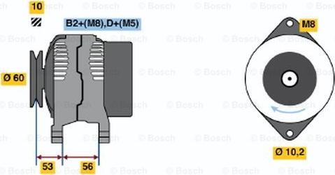 BOSCH 0 124 415 010 - Ģenerators adetalas.lv