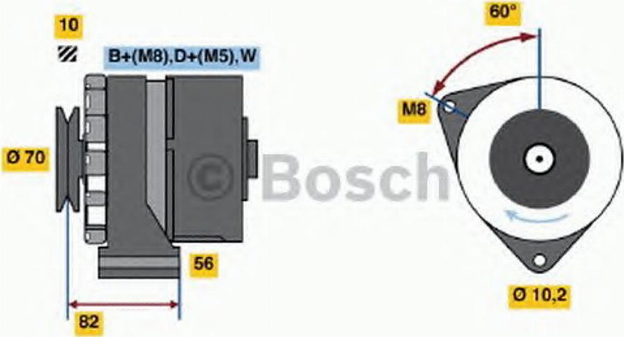 BOSCH 0 120 469 991 - Ģenerators adetalas.lv