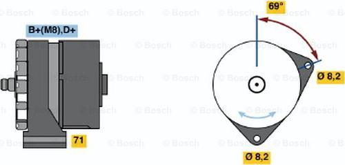 BOSCH 0 120 469 992 - Ģenerators adetalas.lv