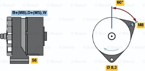 BOSCH 0 120 469 933 - Ģenerators adetalas.lv