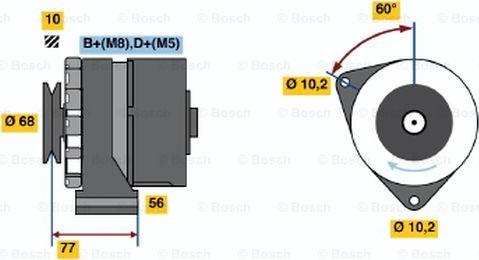 BOSCH 0 986 033 140 - Ģenerators adetalas.lv