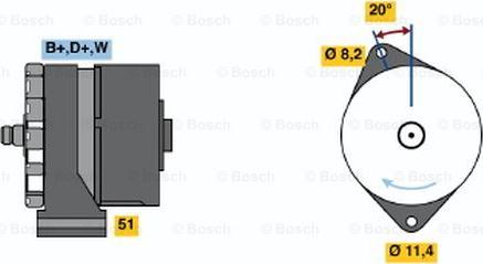 BOSCH 0 120 469 523 - Ģenerators adetalas.lv