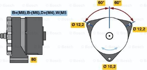 BOSCH 0 120 469 019 - Ģenerators adetalas.lv