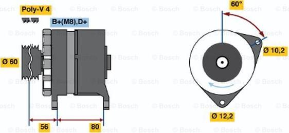 BOSCH 0 120 469 029 - Ģenerators adetalas.lv