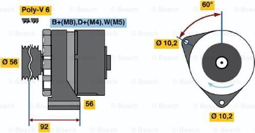 BOSCH 0 120 469 104 - Ģenerators adetalas.lv