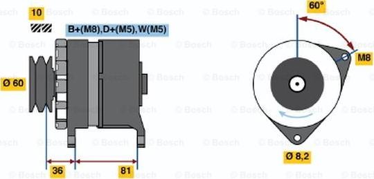 BOSCH 0 120 469 899 - Ģenerators adetalas.lv