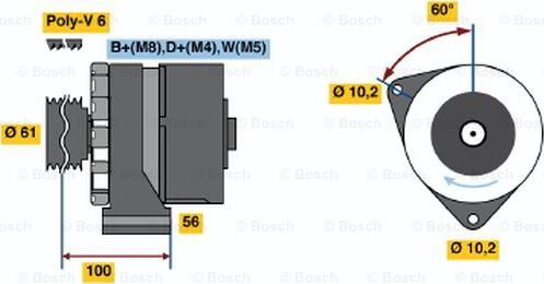 BOSCH 0 120 469 853 - Ģenerators adetalas.lv