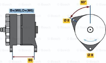 BOSCH 0 120 469 878 - Ģenerators adetalas.lv